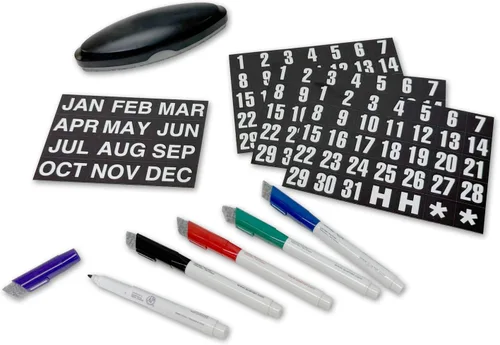 Vista 7 de Ultimate Office Pizarra blanca magnética con calendario mensual modular de borrado (1 cada uno)
