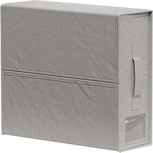 Vista 8 de Organizador plegable de almacenamiento de ropa de cama, organizador de sábanas, caja de almacenamiento de tela Oxford 600D para ropa de cama, toalla