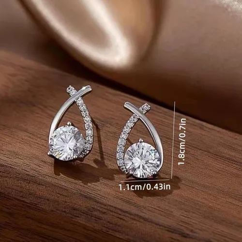Vista 7 de Aretes de drenaje de desintoxicación linfática Aretes de aro huecos de acupresión de actividad linfática con germanio para mujeres en Prime