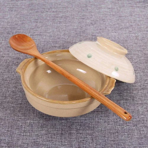 Vista 7 de Cuchara de madera, cuchara grande de mango largo, cuchara de sopa, arroz, postre, utensilios de cocina, cubiertos para niños, cuchara de té