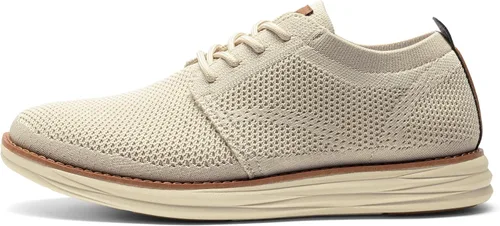 Vista 3 de Bruno Marc Zapatillas de malla para hombre Oxfords ligeras Albaricoque