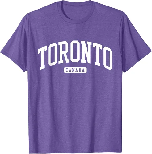 Vista 6 de Camiseta estilo universitario de Toronto Canada, Negro
