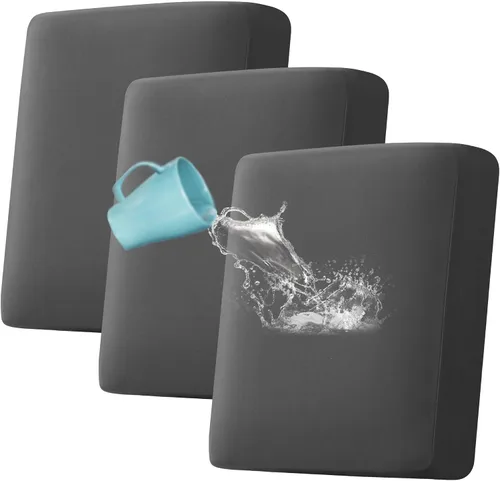 Vista 30 de H.VERSAILTEX Fundas elásticas para sillones, fundas de cojín de sofá, fundas elásticas 100% impermeables, con tela gruesa de doble forro polar