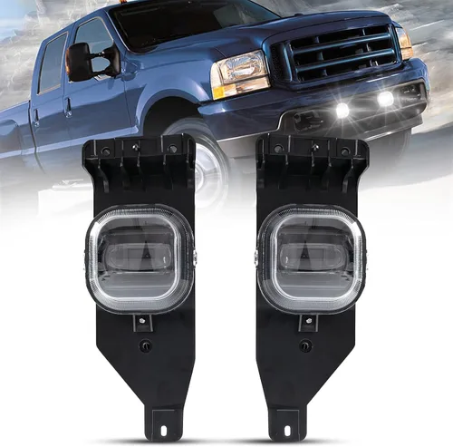 Vista 8 de BUNKER INDUST Luz antiniebla LED con luces de circulación diurna para Ford F250 F350 F450 F550 SUPER DUTY 2005 2006 2007, kit de montaje de faro
