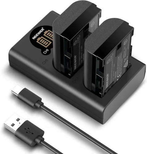 Vista 11 de NEEWER LP-E6/LP-E6N/LP-E6NH/LP-E6P Cargador de batería de cuatro canales con PD 45W carga rápida, cable USB C, cargador Quad USB compatible