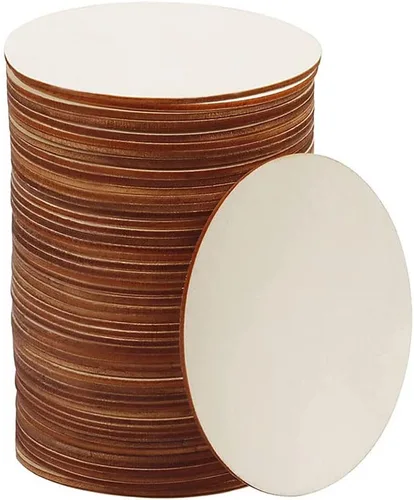 Vista 8 de 100 círculos de madera de 3 pulgadas, círculos de madera sin terminar, recortes de disco redondos en blanco para manualidades, pintura, tinción