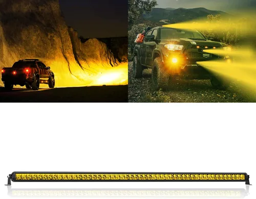 Vista 17 de Barra de luz LED de 12 pulgadas EK ENNOKING de doble fila, foco marino blanco, alta luminosidad, 100 W, luz LED de haz puntual y de inundación, luz