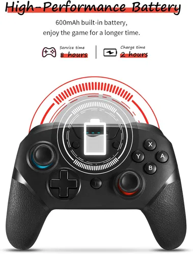 Vista 7 de TXLBTTL Controlador de interruptor controlador inalámbrico Pro para interruptor mando a distancia con joystick para juegos accesorios de consola