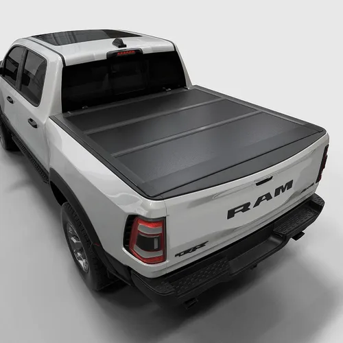 Vista 7 de Toptiny Cubierta rígida plegable para caja de camioneta, HTF081, compatible con Dodge Ram 1500 (2002-2026), 2500 y 3500 (2003-2026) caja de 8 pies