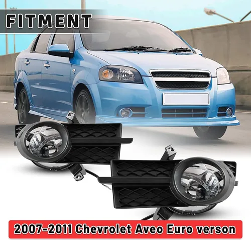 Vista 6 de Luces antiniebla para Chevy 2007 2008 2009 2010 2011 Chevrolet Aveo Euro Verson Asambleas de lámpara con kit de cableado 1 par