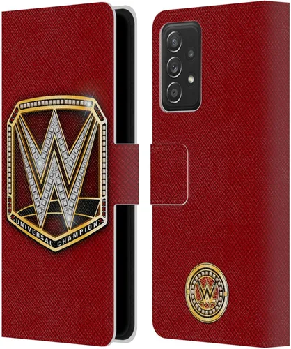 Vista 30 de Head Case Designs Officially Licensed WWE Cruiserweight Champion Title Belts Leather Wallet Case Compatible with Samsung Galaxy A07 4G Campeón