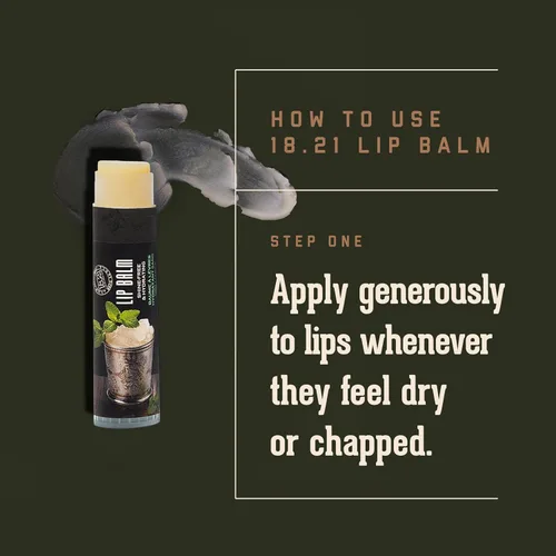 Vista 4 de 18.21 Man Made Lip Balm - Lip Protectant Hydrates & Moisturizes with Beeswax, Cocoa Butter & Vitamin E - For Chapped and Dry Lips