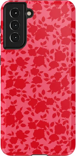 Vista 47 de Casely Funda para Galaxy S21 Here Comes The Sun Colorblock Sunset Diseño protector delgado esencial de doble capa Aquí viene el sol