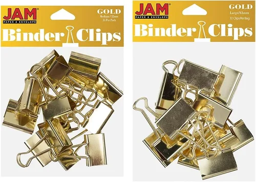 Vista 55 de Broches aprietapapeles JAM Paper®, Blanco
