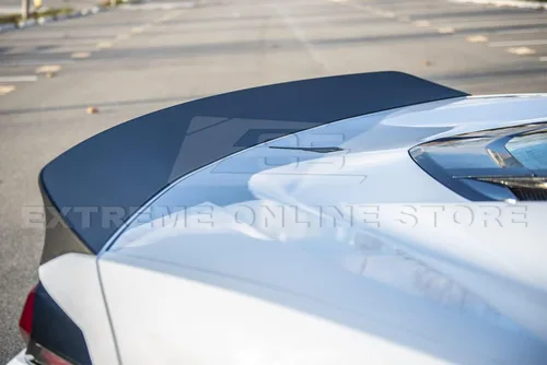 Vista 5 de Repuesto para modelos Chevrolet Corvette C8 2020 actuales Alerón de ala de tapa trasera de maletero estilo Ducktail EOS Performance
