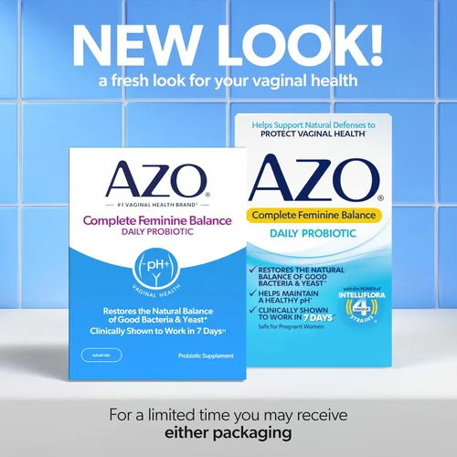 Vista 2 de AZO Probióticos diarios de equilibrio femenino completo para mujeres, clínicamente probados para ayudar a proteger la salud vaginal, ayudan a