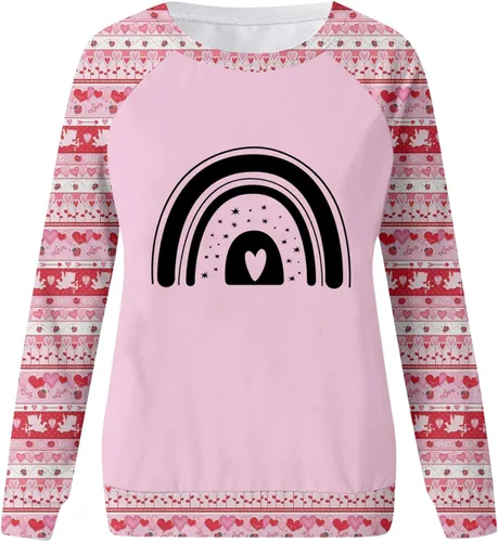 Vista 4 de GIANTHONG Sudaderas para mujer, chaqueta de otoño de manga larga, holgada, cómoda, cuello redondo, sudaderas