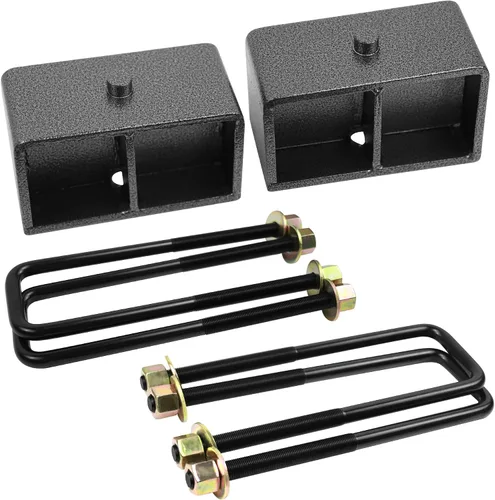 Vista 9 de Kit de nivelación de elevación de 2 pulgadas para la parte trasera de Chevy Silverado 1500 GMC Sierra 1500 de 1999-2023, bloque de elevación trasero