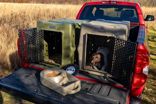 Vista 5 de Dakota 283 Crate - Cajón canino resistente y duradero, perrera económica (oliva, grande)