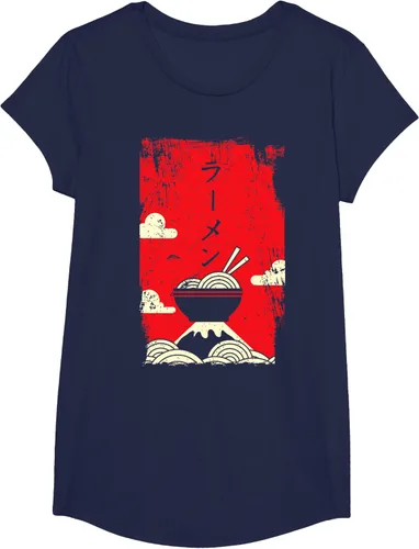 Vista 32 de Ramen Noodles Camiseta de arte japonés, Negro