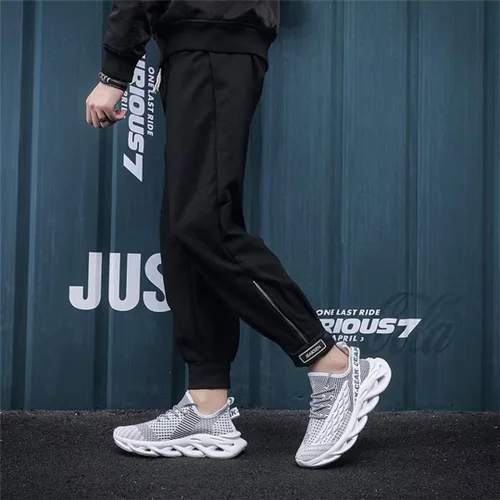 Vista 5 de GSLMOLN Zapatos deportivos para correr en carretera para hombre, antideslizantes, atléticos, de moda, para entrenamiento, gimnasio, correr, casual