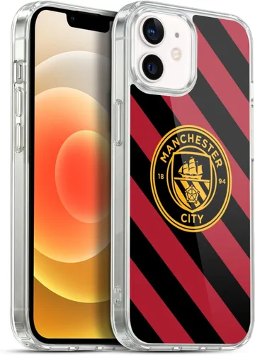 Vista 101 de Head Case Designs Funda de gel con licencia oficial del Manchester City Man City FC Away 2022/23 [protección de grado militar] compatible con Apple