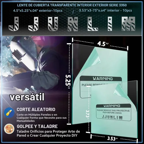 Vista 3 de Kit de lentes de cubierta transparente para interiores y exteriores de la serie 3350 - 20PCS