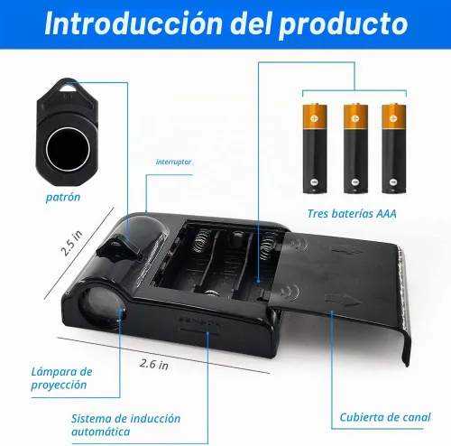 Vista 5 de 2 luces para puerta de automóvil, proyector de logotipo, esqueleto de calavera, universal, inalámbrico, para puerta de automóvil, luces LED