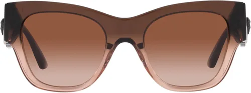 Vista 3 de Versace Woman Sunglasses Transparent Brown Gradient Beige Frame, Brown Gradient Lenses, 52MM