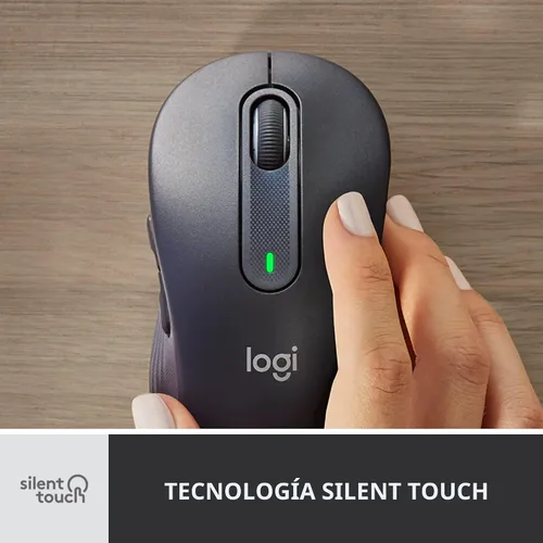 Vista 9 de Logitech Signature MK650 Combo para Negocios, Mouse y Teclado Inalámbricos, Logi Bolt, Bluetooth, SmartWheel, Certificado Globalmente, Grafito