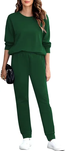 Vista 2 de Fixmatti - Juego de pants y sudadera de manga larga para mujer