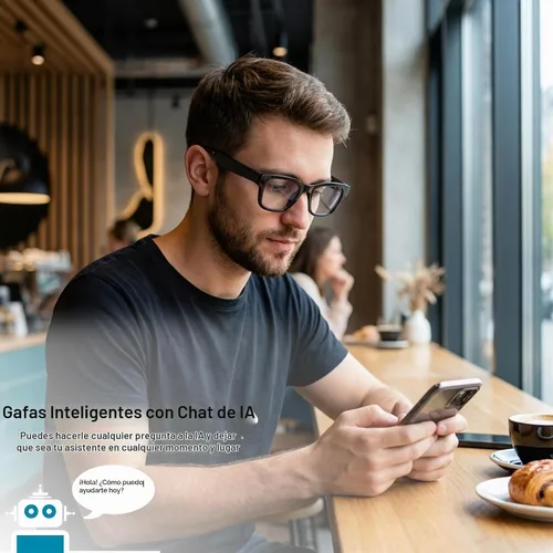 Vista 7 de Gafas inteligentes AI con lentes fotocrómicas, traducción y asistente