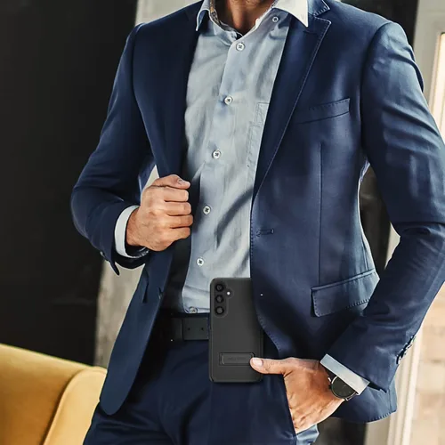 Vista 9 de MOTIVE - Funda para Samsung Galaxy S25 Plus con clip para cinturón y soporte, 6.7 pulgadas Case & Holster, MagSafe compatible, built-in Kickstand