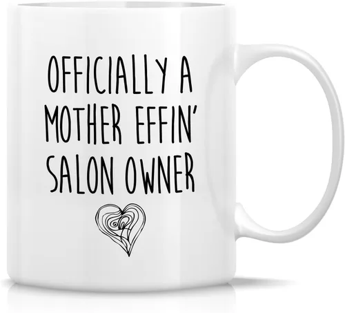 Vista 6 de Retreez Taza divertida – Taza de café de cerámica de 11 onzas con texto en inglés "I Make People Beautiful Hairstylist Hairdresser" de 11 onzas