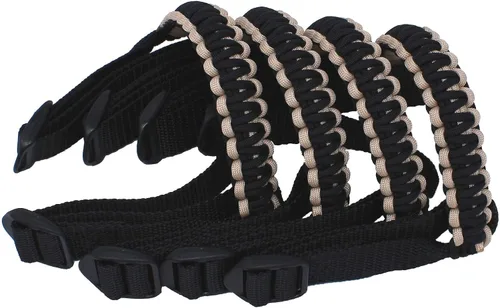 Vista 15 de BubbasGarageTv - Reversible Paracord Grab Handles for Jeep Wrangler - Charcoal Grey & Black - Pick Your Pairs
