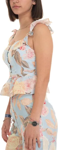 Vista 2 de GUESS Top sin mangas Carine Peplum para mujer