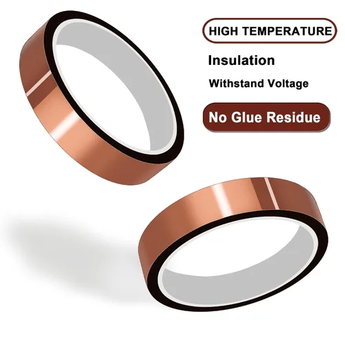 Vista 7 de Intbuying, cinta koptan de alta temperatura, resistente al calor, cinta de sublimación, 2 rollos, 10 mm x 33 m, 100 pies