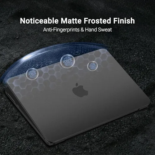 Vista 7 de MOSISO Compatible con MacBook Neo Case 13 pulgadas 2026 A3404 A18 Pro Chip Negro Claro