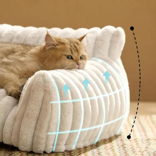 Vista 6 de Nolipaw Cozy Plush Pet Sofa, X-Small