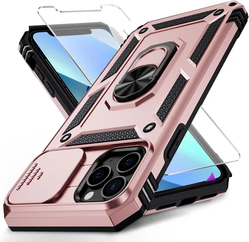 Vista 14 de Funda para iPhone 11 Pro con cubierta para lente de cámara, protector de pantalla HD, protección contra caídas de grado militar de 10 pies, soporte