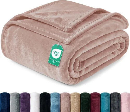 Vista 18 de Utopia Bedding Manta de forro polar negro, tamaño individual, ligera, mullida, suave, antiestática de microfibra (60 x 80 pulgadas) Lightweight