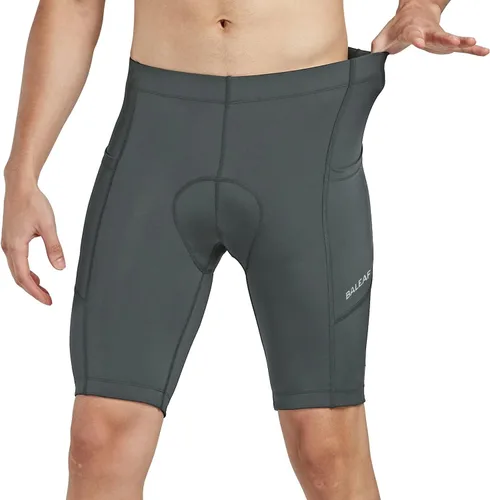 Vista 2 de baleaf Pantalones cortos de ciclismo acolchados para hombre, ciclismo, ciclismo de carretera, ciclismo, ciclismo, desgaste con bolsillos UPF 50+ MTB