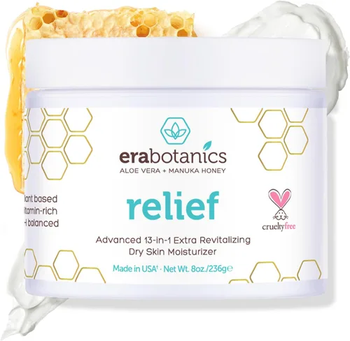 Vista 7 de Crema para la psoriasis y el eczema humectante no grasosa con aloe vera orgánico, miel manuka, aceite de cáñamo y más. 4 oz. El mejor humectante