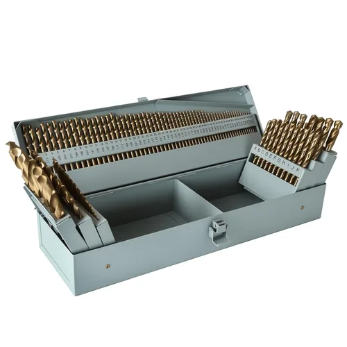 Vista 9 de COMOWARE Juego de brocas de metal, 13 piezas HSS-E M35, juego de brocas de cobalto, 0.059-0.256 in, brocas en espiral profesional para metal, acero