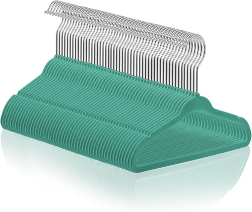 Vista 16 de Casafield 100 perchas de terciopelo para bebé, tamaño de 11 pulgadas para ropa de bebés y niños pequeños, color gris