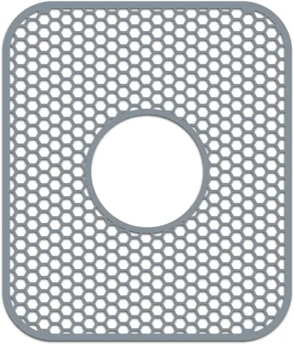Vista 60 de Bestjing Paquete de 2 protectores de silicona para fregadero de cocina, accesorio de rejilla de cocina de 12 x 11 pulgadas, tapete antideslizante