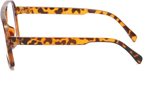 Vista 3 de JOVAKIT Gafas de aviador sin receta para mujeres y hombres, lentes transparentes con montura piloto