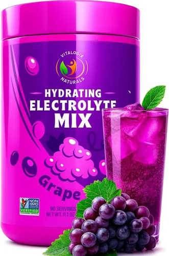 Vista 7 de Polvo de electrolitos – Mezcla de hidratación de manzana crujiente sin azúcar 90 porciones Keto, vegano, sin gluten Electrolitos naturales