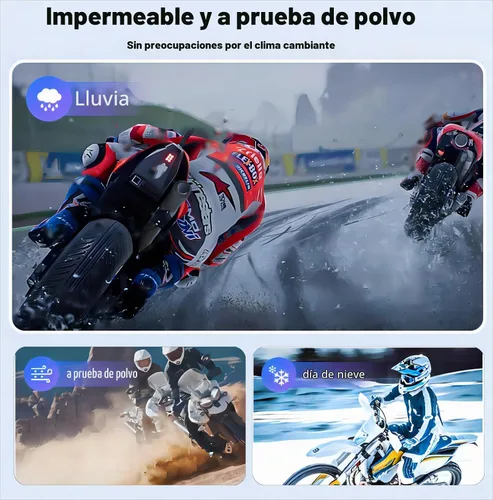 Vista 7 de Fodsports FX6 - Auriculares Bluetooth para motocicleta, intercomunicador Bluetooth para grupo de 6 motociclistas, sistemas de comunicación