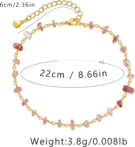 Vista 6 de MIXIZK Tobilleras doradas para mujer, joyería simple de acero de titanio para el verano